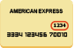American Express Back Card Image